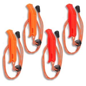 Eayson Emergency Whistle with Reflective Lanyard (4 Pack)