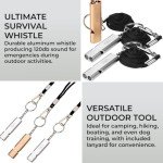 Emergency Whistle Kit for Outdoor Safety - Set of 3