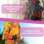 Aluminum Emergency Whistle Keychain - 12 Pack