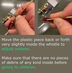 5 Extra Loud Emergency Whistles with Key Chain