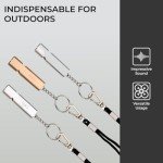 Emergency Whistle Kit for Outdoor Safety - Set of 3