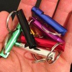 5 Extra Loud Emergency Whistles with Key Chain