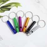 Aluminum Emergency Whistle Keychain - 12 Pack