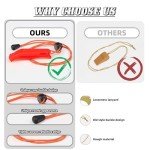 Eayson Emergency Whistle with Reflective Lanyard (4 Pack)