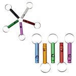 5 Extra Loud Emergency Whistles with Key Chain