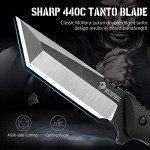 Tactical Survival Knife with Fire Starter & Sheath