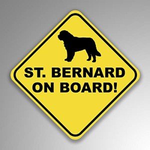 Saint Bernard On Board Vinyl Decal 2-Pack