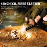 Tactical Survival Knife with Fire Starter & Sheath
