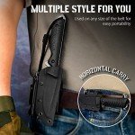 Tactical Survival Knife with Fire Starter & Sheath