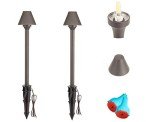 LED Pathway Lights for Outdoor Safety - 2-Pack