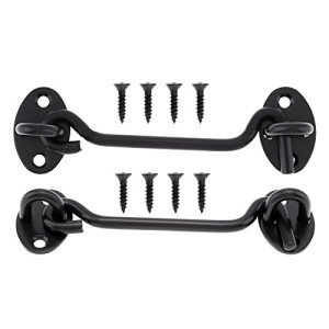 4" Barn Door Latch Hook and Eye Lock (2-Pack)