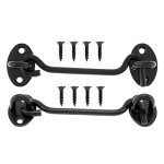 4" Barn Door Latch Hook and Eye Lock (2-Pack)