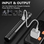 3-in-1 Tactical Flashlight with Camera and Alarm