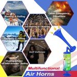 Portable 120DB Air Horns for Safety and Defense
