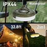 Portable 2-in-1 Camping String Lights Set