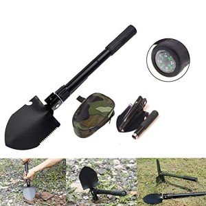 Portable Folding Shovel and Pickaxe Survival Tool