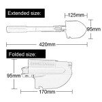Portable Folding Shovel and Pickaxe Survival Tool