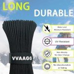 100FT Heavy Duty Black Paracord Rope