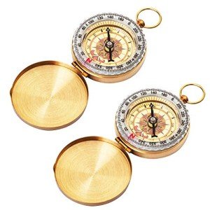 Pocket-Sized Glow-in-the-Dark Compass for Hiking