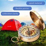 Pocket-Sized Glow-in-the-Dark Compass for Hiking