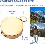 Pocket-Sized Glow-in-the-Dark Compass for Hiking