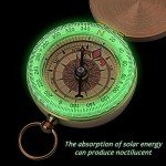 Pocket-Sized Glow-in-the-Dark Compass for Hiking