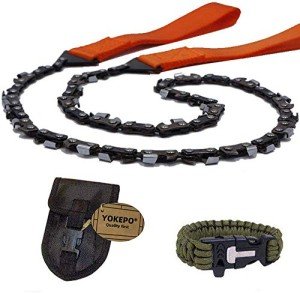 Survival Pocket Chainsaw with Orange Straps 24