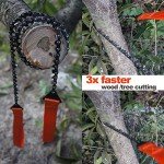 Survival Pocket Chainsaw with Orange Straps 24