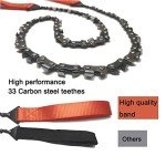 Survival Pocket Chainsaw with Orange Straps 24