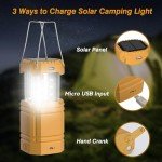 Emergency Solar Hand Crank LED Lantern & Flashlight