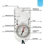 Luminous Magnetic Survival Compass for Hiking