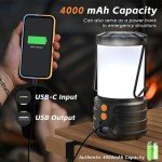 Rechargeable LED Camping Lanterns for Emergencies - 2 Pack
