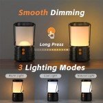 Rechargeable LED Camping Lanterns for Emergencies - 2 Pack