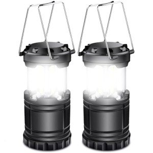 2-Pack LED Battery-Powered Emergency Lanterns