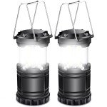 2-Pack LED Battery-Powered Emergency Lanterns
