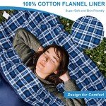 Double Cotton Flannel Sleeping Bag for Camping