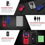 Rechargeable Walkie Talkies for Emergencies - 3 Pack
