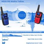 Rechargeable Walkie Talkies for Emergencies - 3 Pack