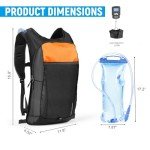 Hydration Backpack with 2.5L Bladder - Waterproof