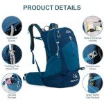 35L Waterproof Hiking Backpack with Water Bladder