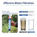 3-Pack Personal Water Filter Straws for Emergencies
