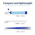 3-Pack Personal Water Filter Straws for Emergencies