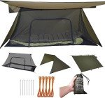 Emergency Camping Shelter with Insect Net and Footprint