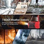 GREATONE Solar Crank Emergency Weather Radio Red