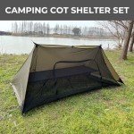 Emergency Camping Shelter with Insect Net and Footprint