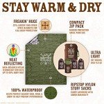 Freakin’ Huge Thermal Mylar Emergency Blankets 4-Pack