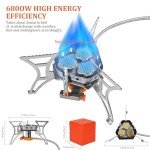 Portable Camping Gas Stove with Windproof Design