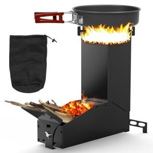 Uniflasy Portable Rocket Stove for Outdoor Cooking