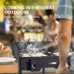 VIVOHOME Outdoor Dual Propane Stove for Camping