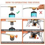 Portable Camping Gas Stove with Windproof Design